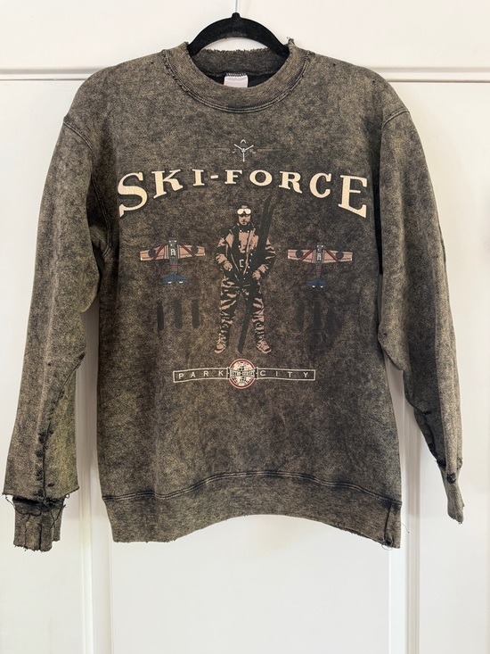 Other - Vintage Tattered Ski Force Park City Sweatshirt - S
